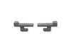 Set of 2 grey closure locks for gray carrying case, 60x40cm